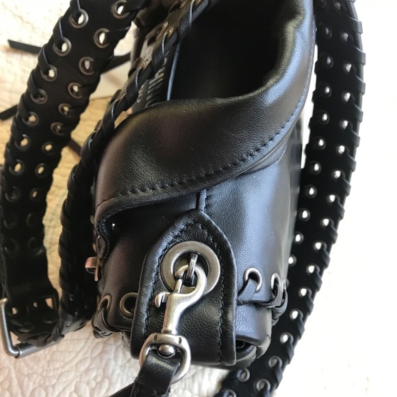 Moschino lambskin leather biker jacket bag - Picture 4 of 8